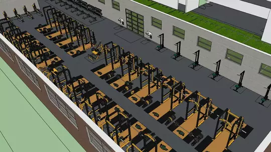 SHAC Weight Room Rendering