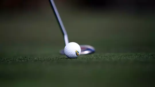 NDSU golf ball and putter