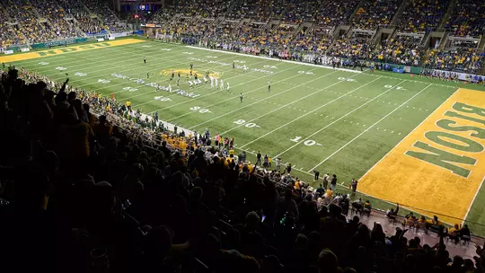Gate City Bank Field at the Fargodome during the October 2024 football game between North Dakota State and South Dakota State.