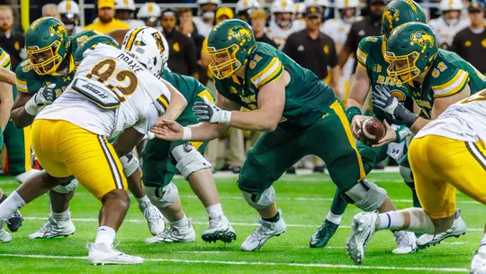 Photo from the inaugural Battle of the Basins football between NDSU and Wyoming on Saturday, Oct. 3, 2026.