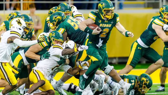 Photo from the inaugural Battle of the Basins football between NDSU and Wyoming on Saturday, Oct. 3, 2026.