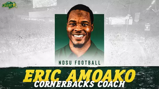NDSU football cornerbacks coach Eric Amoako