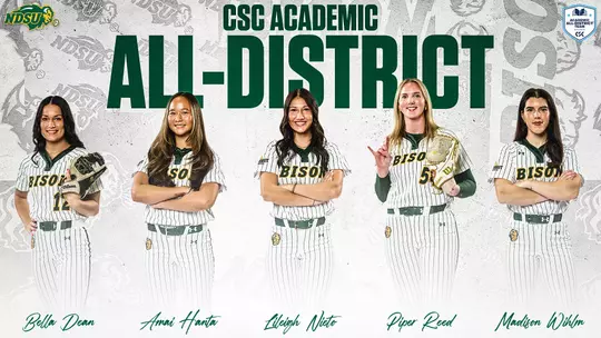 Softball 2026 CSC Academic All-District Team