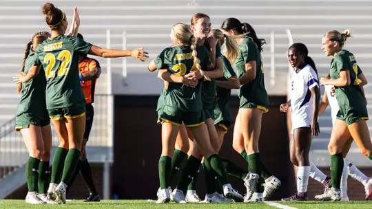 NDSU Soccer Goal Celebration
