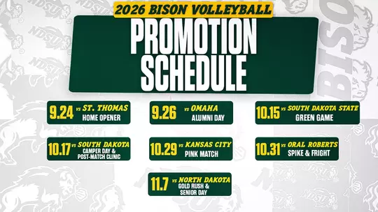 VB 2026 Promotional Schedule