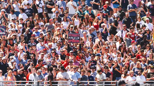 Men's lacrosse crowd at Richmond's 2025 NCAA Quarterfinals game against Cornell