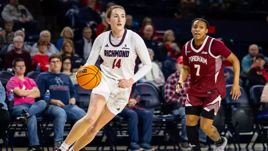 Doogan dribbling against Fordham