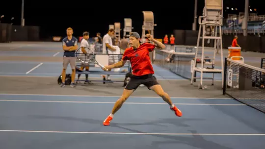 Davis Wiley During the A-10 Championship in 2025