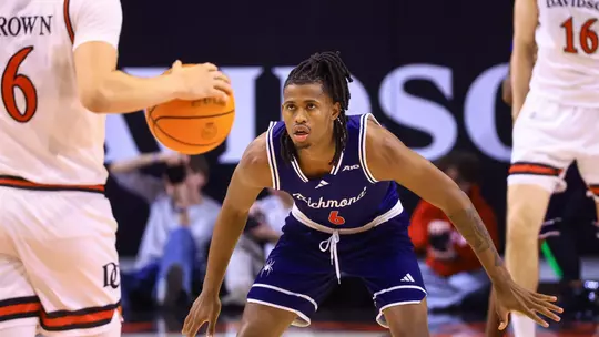 AJ Lopez lines up on defense