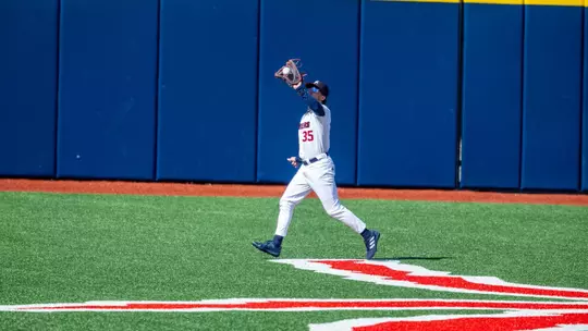 Chris Schaller makes the catch in centerfield