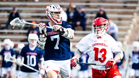 Joe Sheridan during Richmond's 8-7 win over Cornell on Saturday, Feb. 28