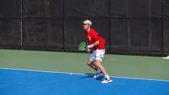 Dylan Atkinson during a tennis match