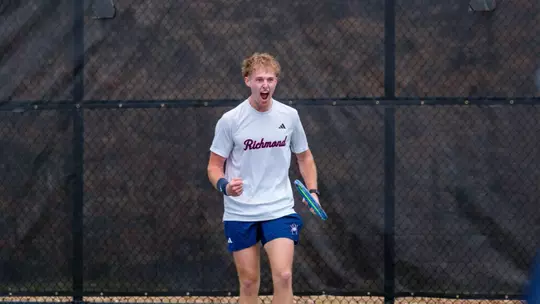 Pritchard celebrating a point