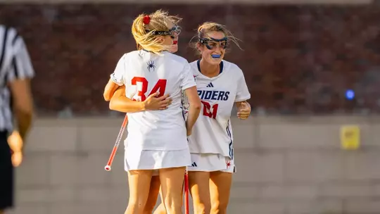 Charlotte Edwards, Chloe Conti celebrating goal