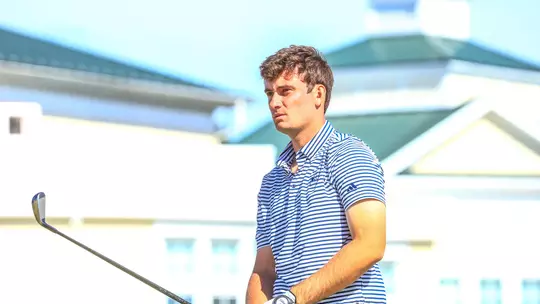 Jack LaPiana lines up his tee shot