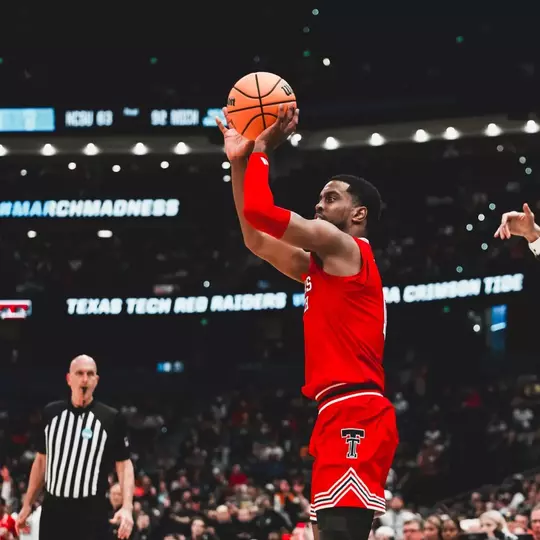 Donovan Atwell puts up a 3-pointer against Alabama in the NCAA Tournament.