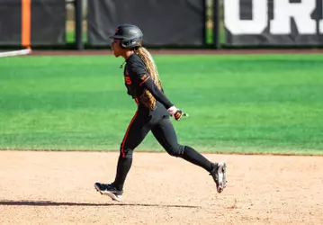 Jada Lewis celebrates her walk-off grand slam while running the bases