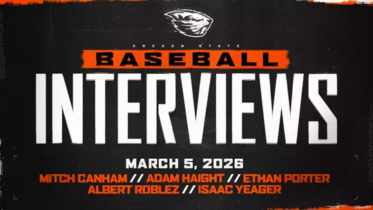 The Beavers held a media availability on Thursday, March 5, 2026