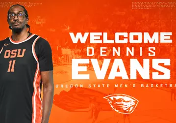 Graphic welcoming Dennis Evans to Oregon State