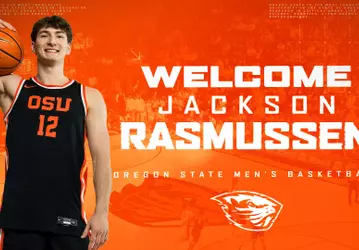 Graphic welcoming Jackson Rasmussen to Beaver Nation