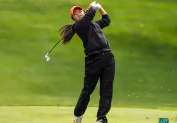 April 27, 2026; Fairfield, CA, USA; Oregon State Beavers golfer Raya Nakao during the WCC Golf Championships at Green Valley Country Club.