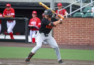 Easton Talt stands at the plate ready to see a pitch at Lamar on April 4, 2026