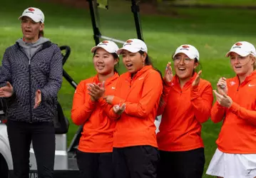 April 26, 2026; Fairfield, CA, USA; Oregon State Beavers during the WCC Golf Championships at Green Valley Country Club.