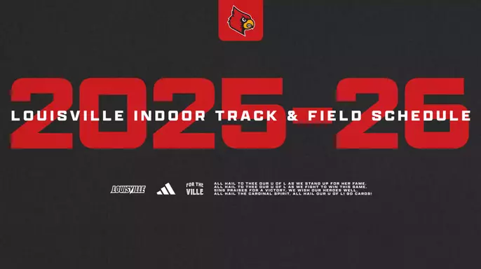 2025-26 Indoor Track & Field Schedule Release graphic