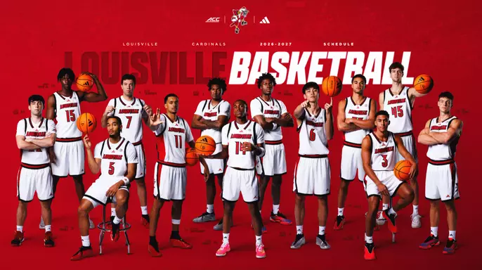 Schedule poster for men's basketball
