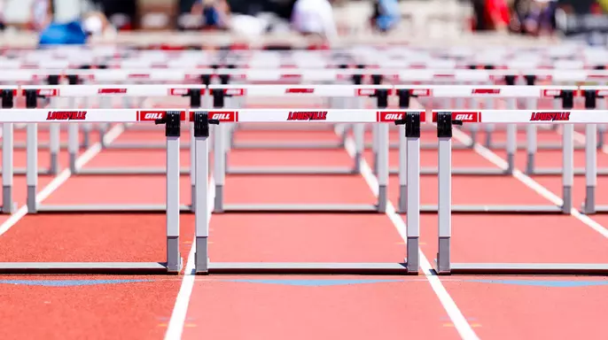 Stock photo of hurdles at the 2026 ACC Outdoor Championships