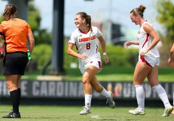 Abby Cox celebrating goal