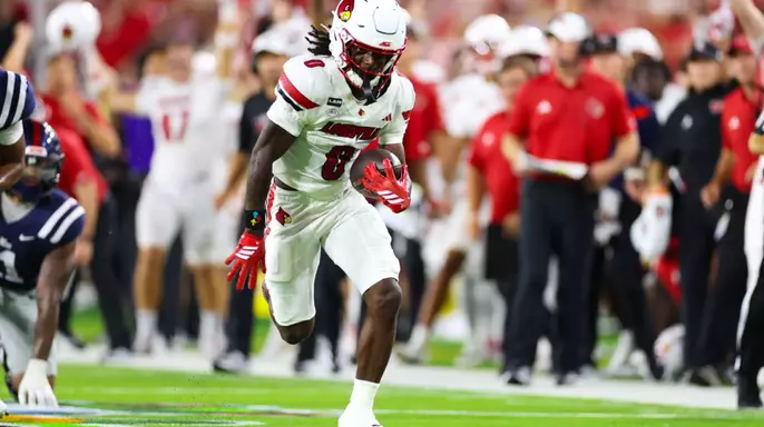 Tre Richardson with the ball against Ole Miss.