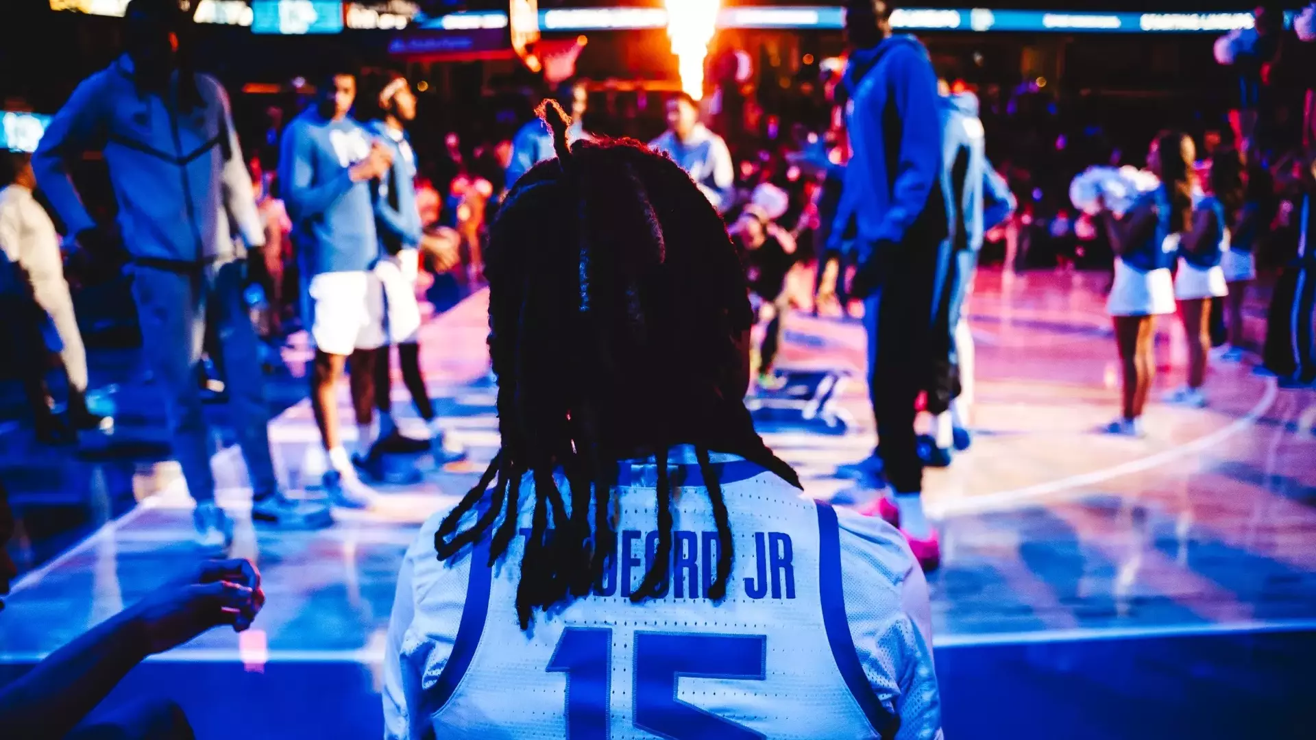 Team intros vs Wichita State