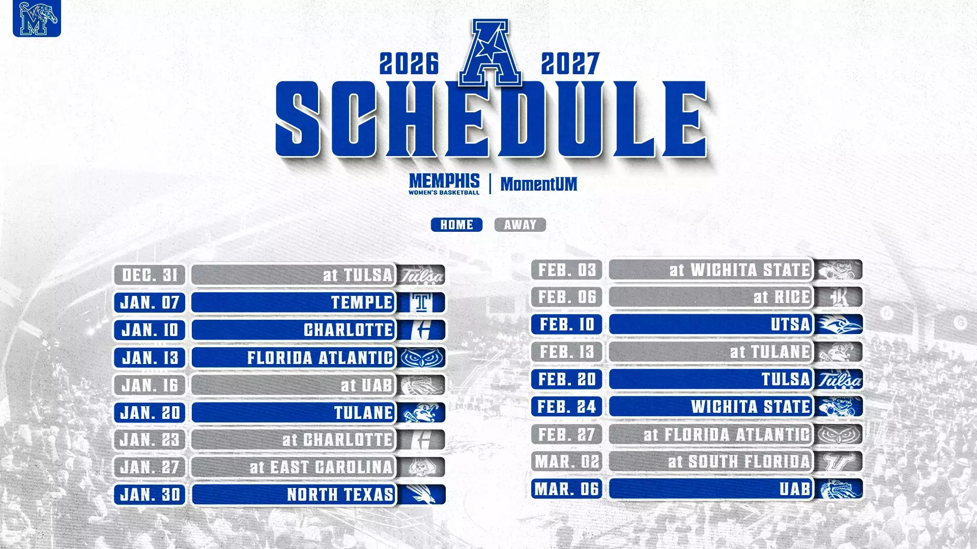 WBB 2026-27 Conference Schedule