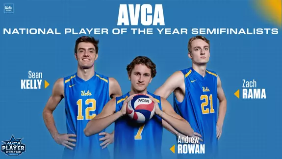 Andrew Rowan, Sean Kelly, Zach Rama AVCA NC POTY Semifinalists