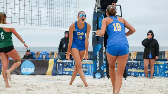 Kenzie Brower and Mallory LaBreche celebrate
