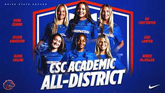 Six Broncos Tabbed to CSC Academic All-District Team