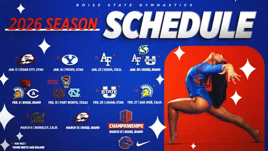 Boise State Announces 2026 Gymnastics Schedule