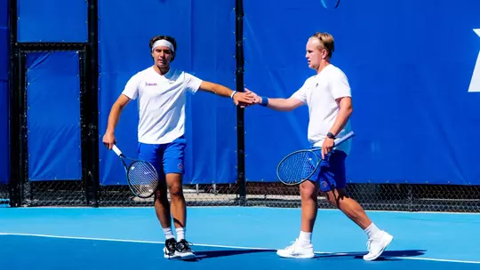 Stewart Aronson and Filip Soderqvist high fiving