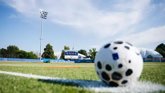 Soccer ball on the field