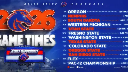 Boise State, Pac-12 Announce 2026 Conference TV Selections and Kickoff Times
