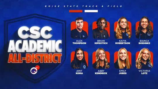 Eight Track & Field Broncos Awarded CSC Academic All-District Honors