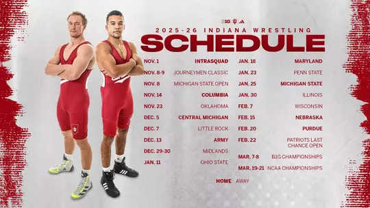 Indiana Wrestling 2025-26 Schedule