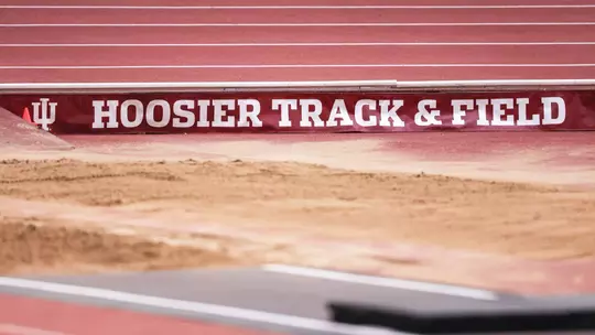 BLOOMINGTON, IN - December 12, 2025 - The border of the track during the Early Bird meet at Harry Gladstein Fieldhouse in Bloomington, IN. Photo By Emma Pearce/Indiana Athletics