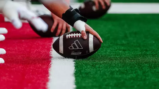BLOOMINGTON, IN - September 12, 2026 - ball during the game between the Howard Bisons and the Indiana Hoosiers at Merchants Bank Field at Memorial Stadium in Bloomington, IN. Photo By Luke Miller/Indiana Athletics