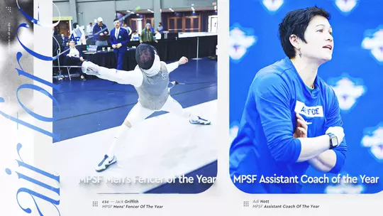 Image related to Jack Griffith Named MPSF Men’s Fencer of the Year; Adi Nott Named Assistant Coach of the Year
