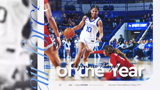 Image related to Jayda McNabb Tabbed as MW Defensive Player of the Year; Trio of Falcons Earn Postseason Honors