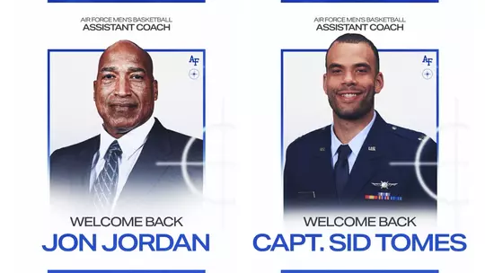 Image related to Jon Jordan and Capt. Sid Tomes Remain On Air Force Men’s Basketball Staff