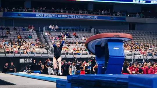 Image related to Slife Shines in 2026 NC Women’s Gymnastics Championship