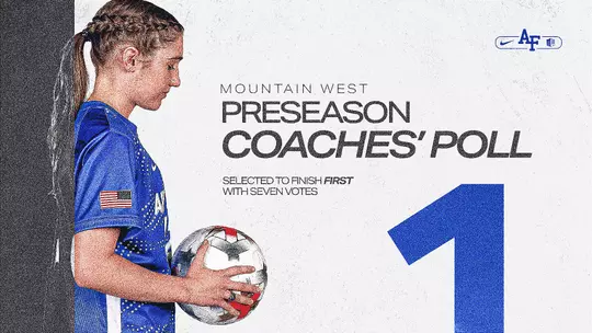 Image related to Air Force Women's Soccer Enters 2026 as Mountain West Preseason Poll Favorite with Three on Watch List